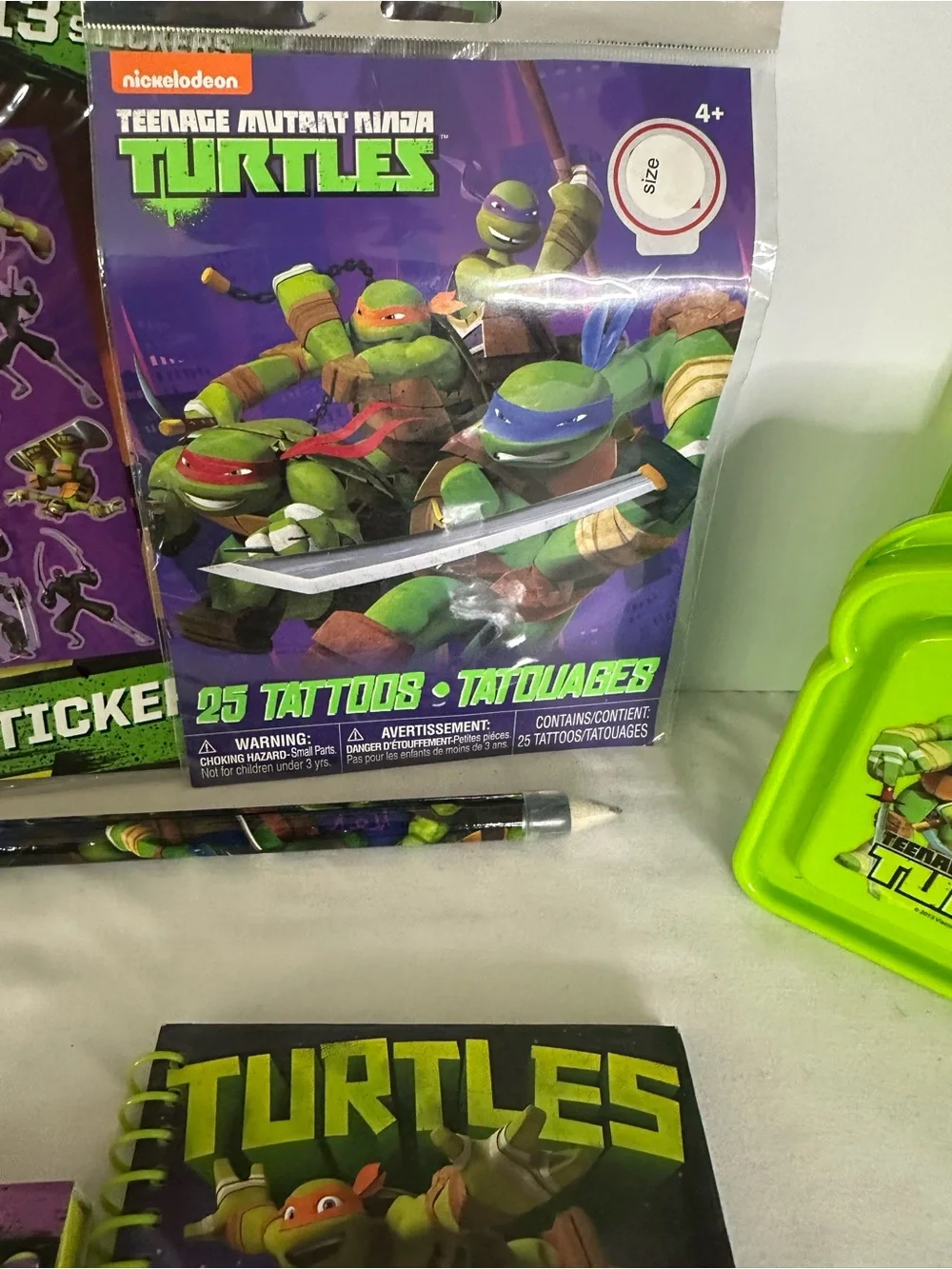Teenage Mutant Ninja Turtles TMNT Necklaces, Stationery, Lunch & Activity Set
